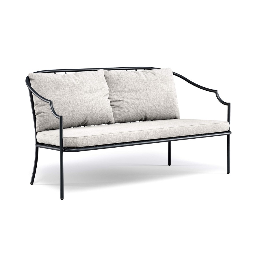 Armchairs And Sofas EMU | Garden Two Seats Sofa / Outside In Steel - Collection Como