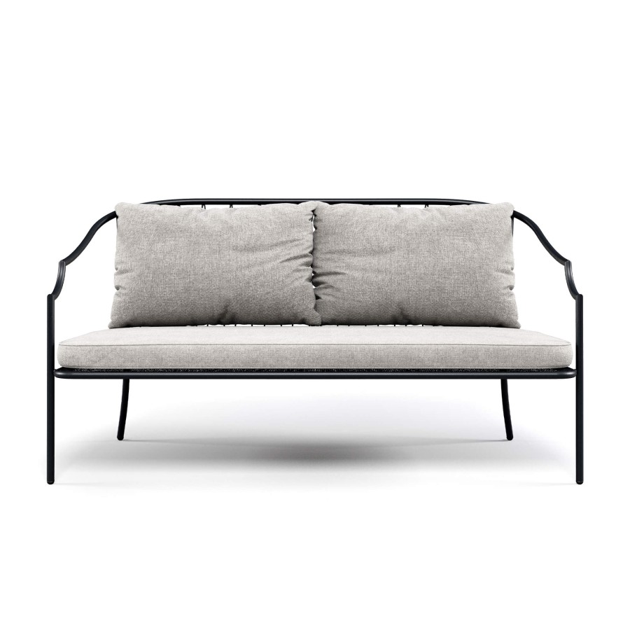 Armchairs And Sofas EMU | Garden Two Seats Sofa / Outside In Steel - Collection Como