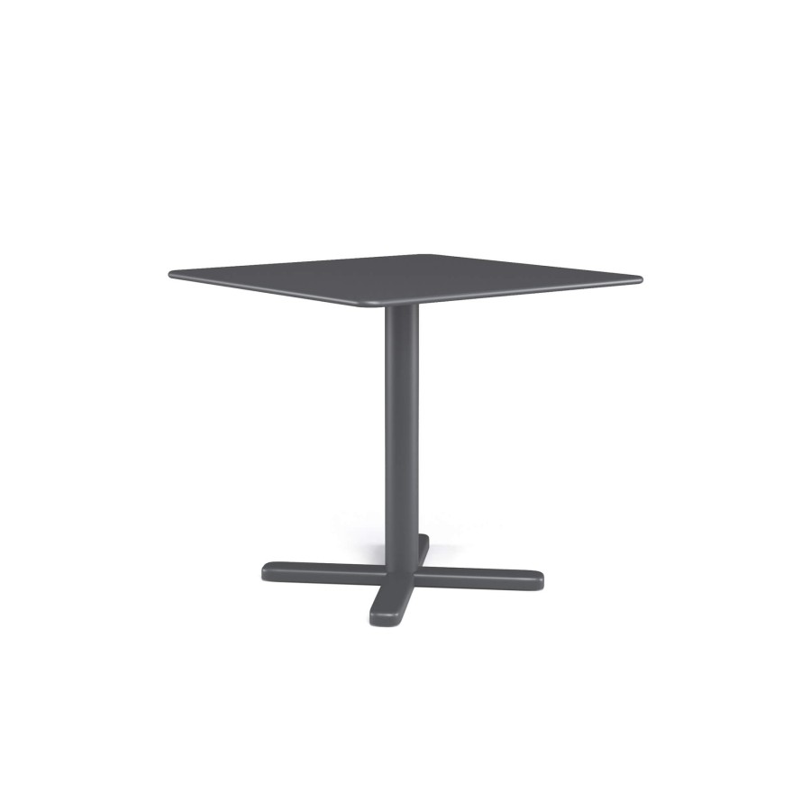 Tables EMU | Garden Square Table 80X80 / Outside In Steel - Collection Darwin