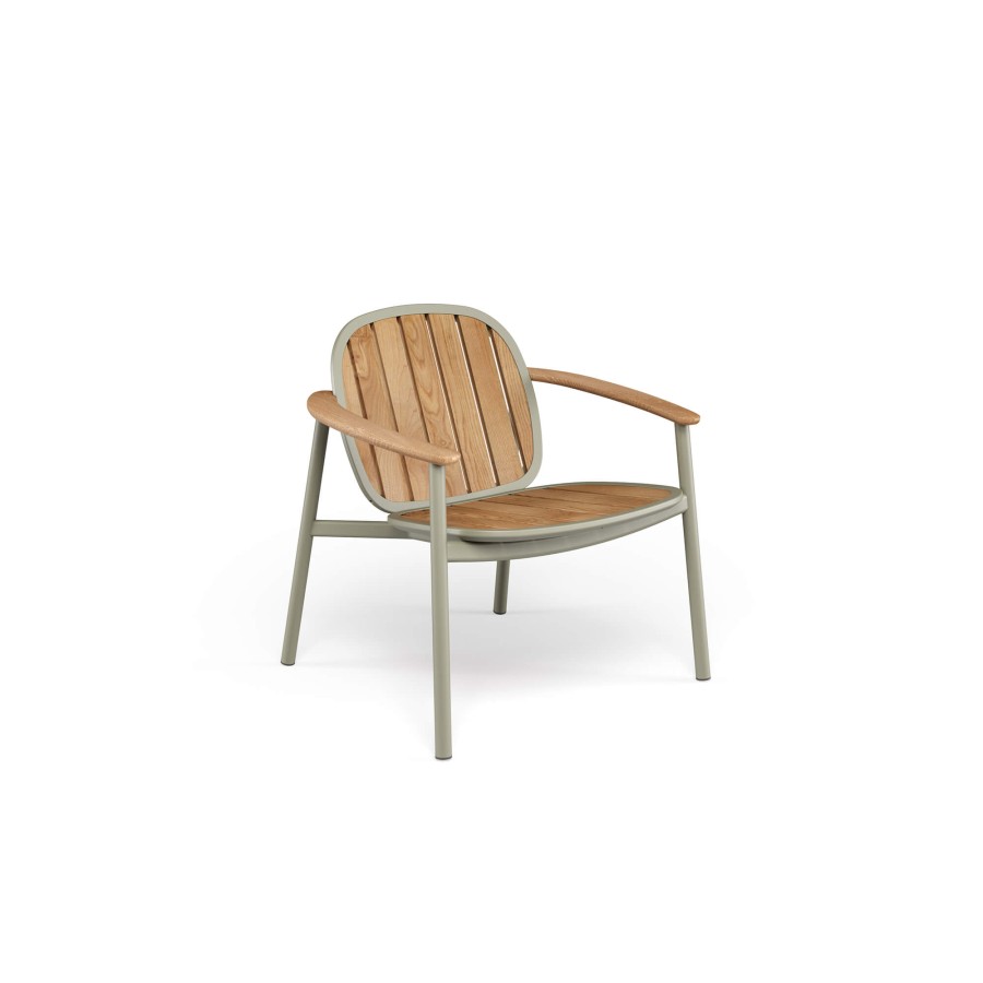 Chairs EMU | Garden Lounge Chair Alu-Teak / Outside In - Collection Twins