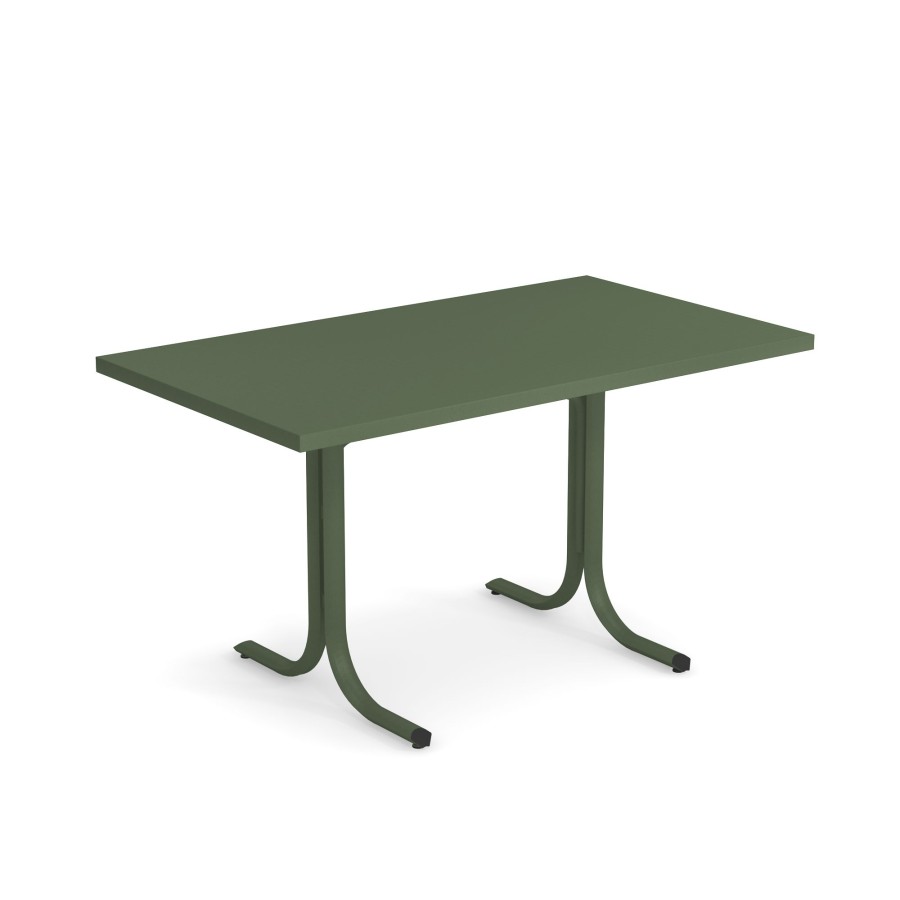 Tables EMU | Garden Square Border Collapsible Table 80X140 / Outside In Steel - Collection Table System