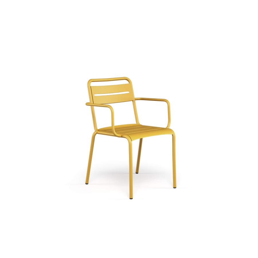 Chairs EMU | Garden Armchair Aluminium / Outside In Aluminium - Collection Star