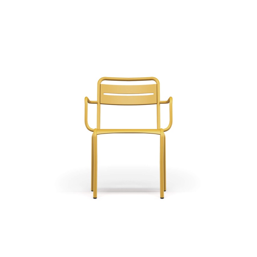 Chairs EMU | Garden Armchair Aluminium / Outside In Aluminium - Collection Star