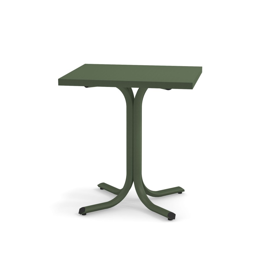 Tables EMU | Garden Square Border Table 70X60 / Outside In Steel - Collection Table System