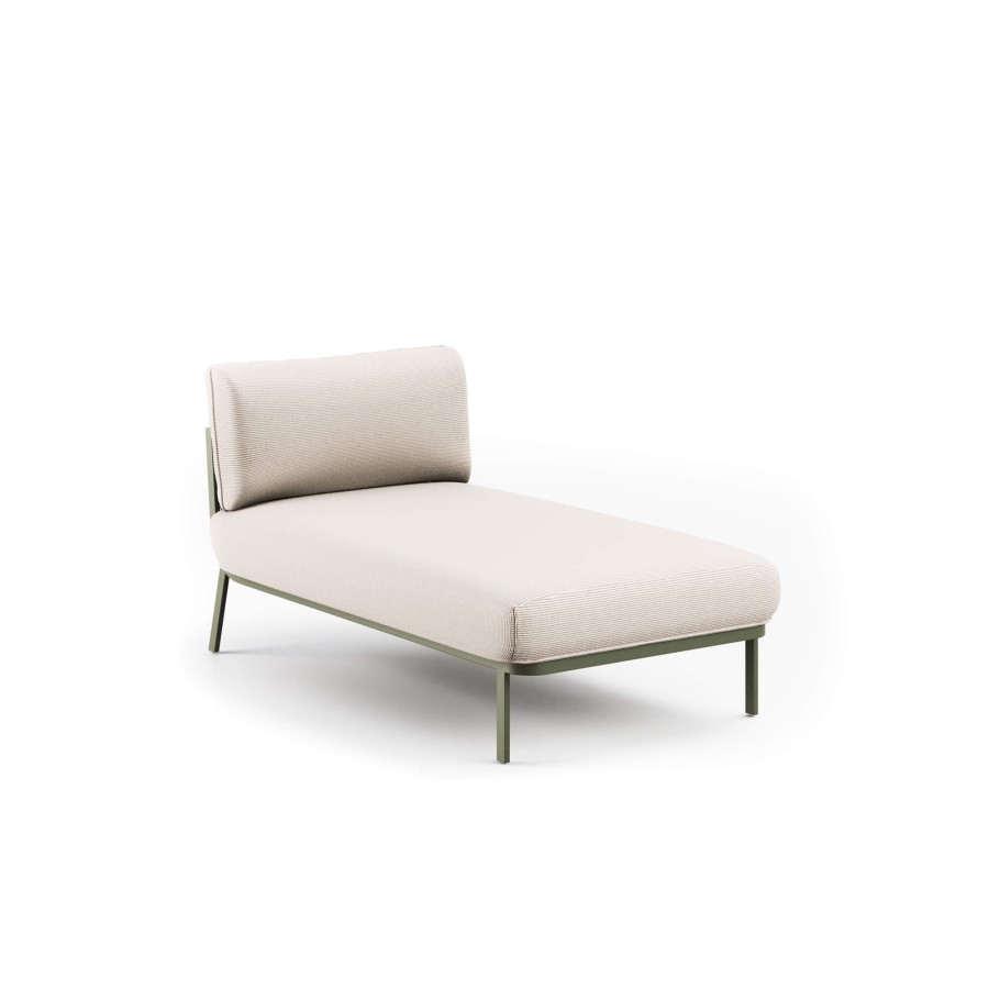 Armchairs And Sofas EMU | Garden Chaise Longue Without Armrests / Outside In Steel - Collection Cabla