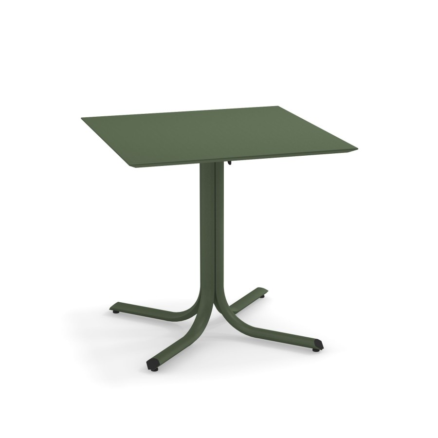 Tables EMU | Garden Low Border Collapsible Table 80X80 / Outside In Steel - Collection Table System