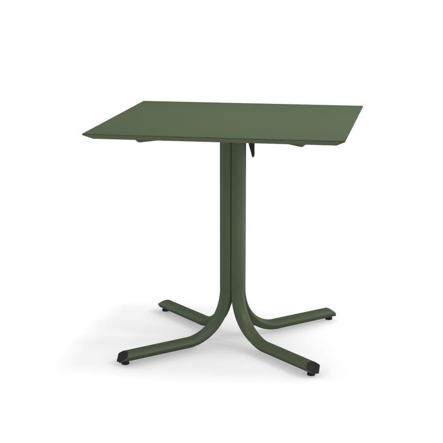 Tables EMU | Garden Low Border Collapsible Table 80X80 / Outside In Steel - Collection Table System