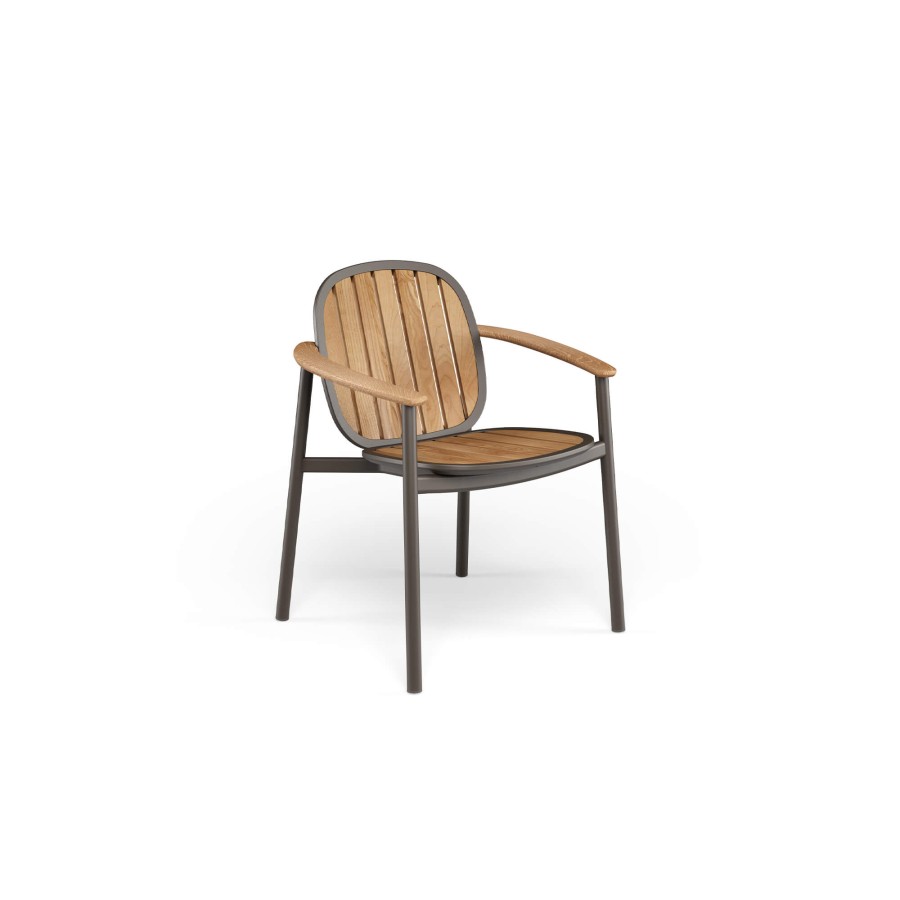 Chairs EMU | Garden Armchair Alu-Teak / Outside In - Collection Twins