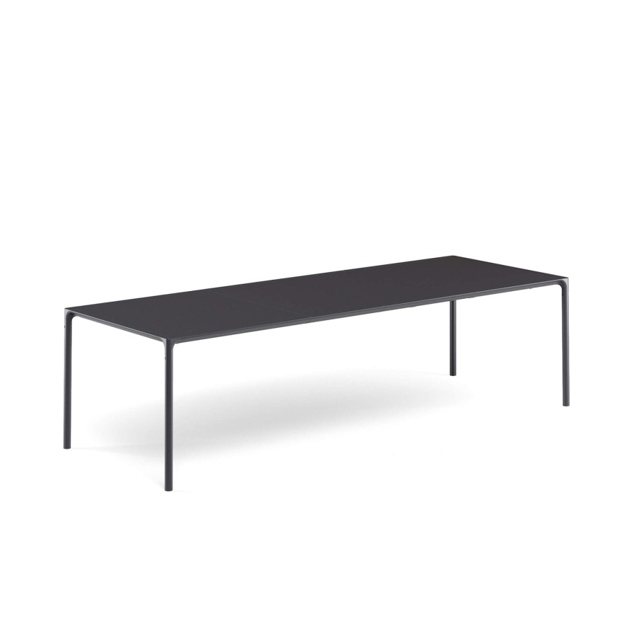 Tables EMU | Garden Extensible Table 181+50+50X103 / Outside In Aluminium - Collection Terramare