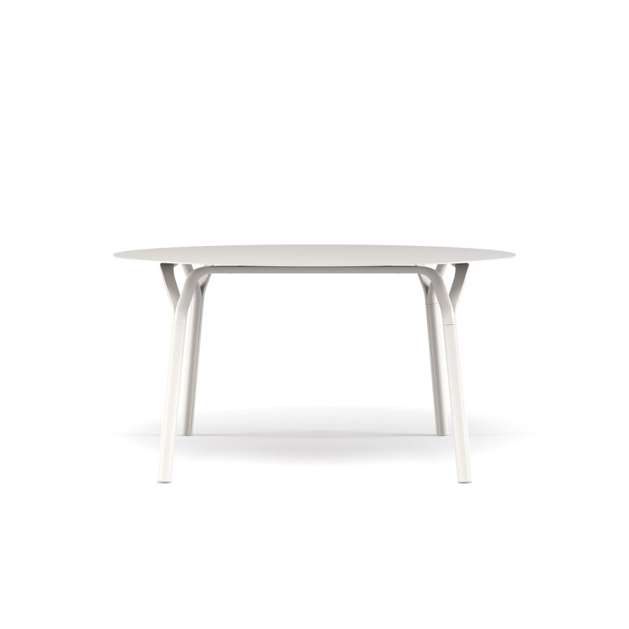 Tables EMU | Garden 6 Seats Round Table / Outside In Aluminium - Collection Angel