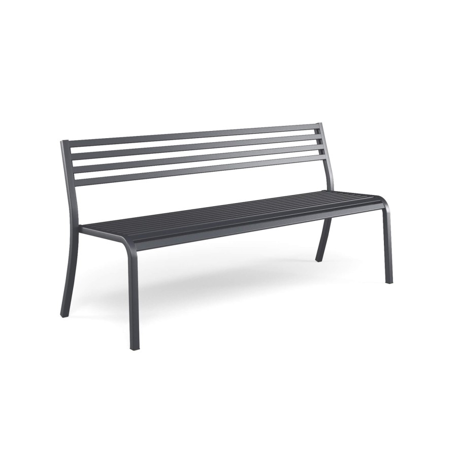 Chairs EMU | Garden Bench / Outside In Steel - Collection Segno