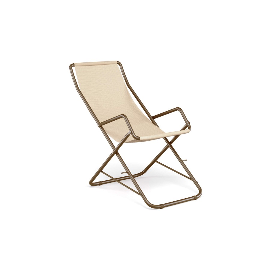 Sunloungers And Reclainers EMU | Garden Deck Chair / Outside In Steel, Emu-Tex - Collection Bahama