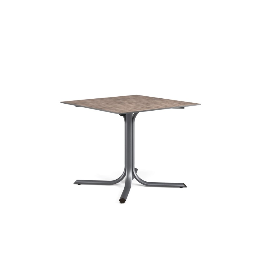 Tables EMU | Garden Hpl Indoor Top 89X89 / Outside In Steel, Hpl - Collection Piani Hpl Indoor