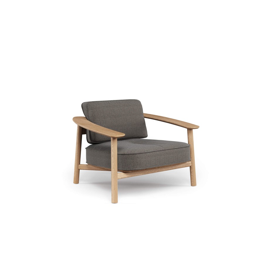 Armchairs And Sofas EMU | 1-Seater Sofa Teak / Outdoor In Teak - Collezione Twins