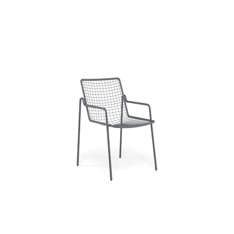 Chairs EMU | Garden Armchair / Outside In Steel - Collection Rio R50