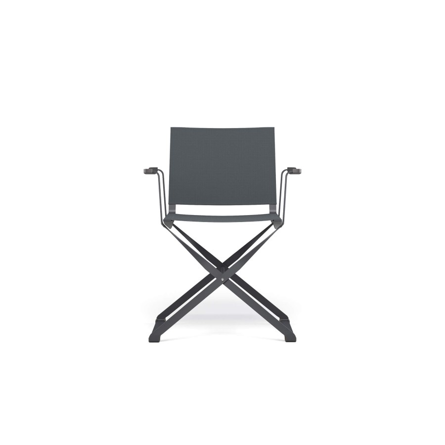 Chairs EMU | Garden Director'S Armchair / Outside In Aluminium, Emu-Tex - Collection Ciak