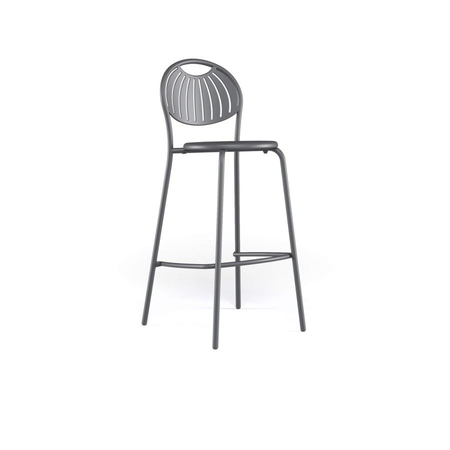 Stools EMU | Garden Barstool / Outside In Steel - Collection Coupole