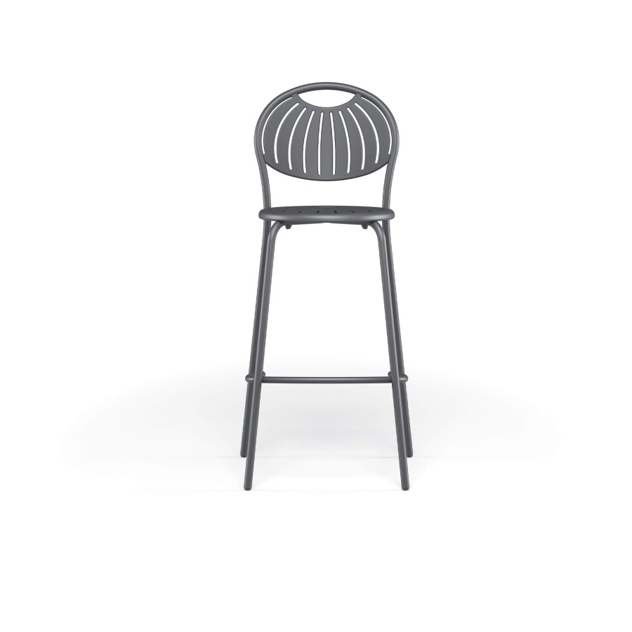 Stools EMU | Garden Barstool / Outside In Steel - Collection Coupole