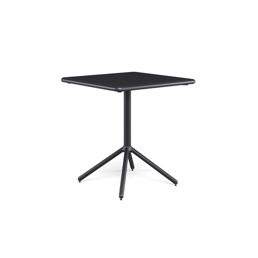 Tables EMU | Garden Round Border Collapsible Table 70X70 / Outside In Aluminium - Collection Grace