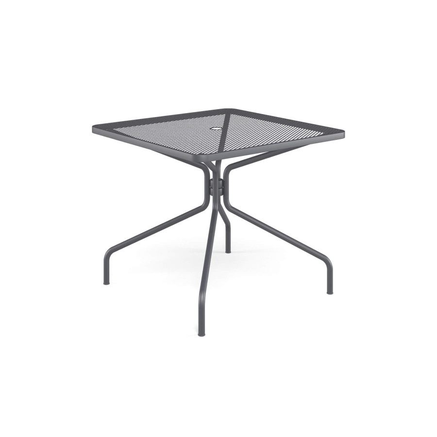 Tables EMU | Garden Square Table 90X90 / Outside In Steel - Collection Cambi