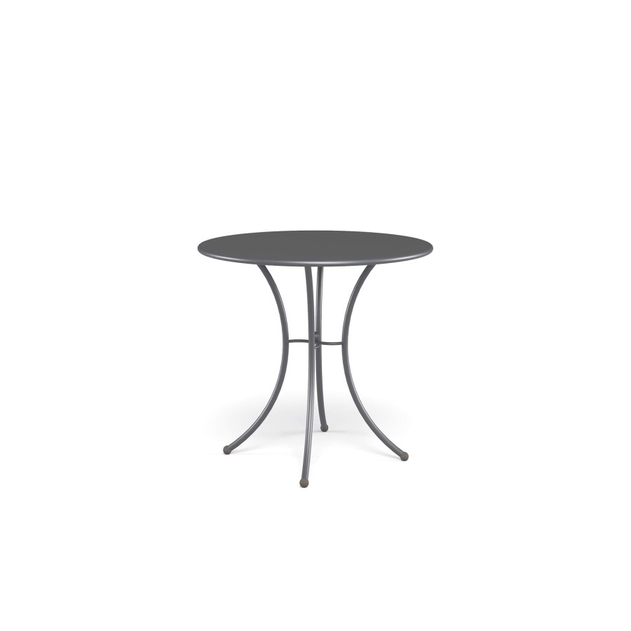 Tables EMU | Garden Round Table D80 / Outside In Steel - Collection Pigalle